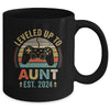 Leveled Up To Aunt 2024 Video Game Promoted To Aunt Mug | teecentury