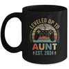 Leveled Up To Aunt 2024 Video Game Promoted To Aunt Mug | teecentury