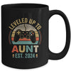 Leveled Up To Aunt 2024 Video Game Promoted To Aunt Mug | teecentury