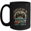 Leveled Up To Aunt 2024 Video Game Promoted To Aunt Mug | teecentury