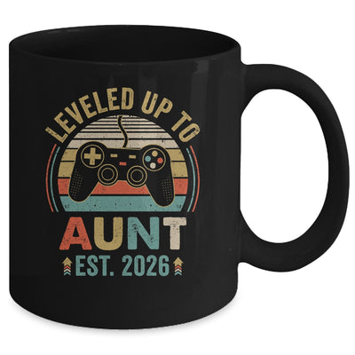 Leveled Up To Aunt 2026 Video Game Promoted To Aunt Mug | teecentury