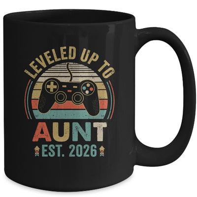 Leveled Up To Aunt 2026 Video Game Promoted To Aunt Mug | teecentury