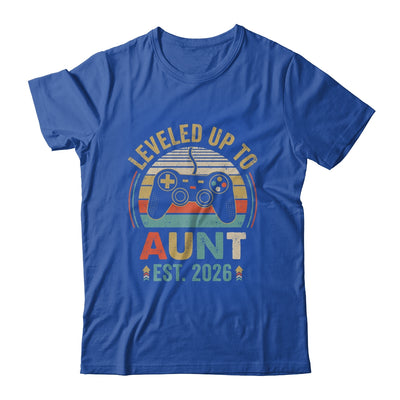 Leveled Up To Aunt 2026 Video Game Promoted To Aunt Shirt & Hoodie | teecentury