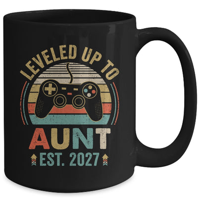Leveled Up To Aunt 2027 Video Game Promoted To Aunt Mug | teecentury