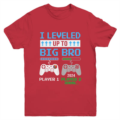 Leveled Up To Big Brother 2024 Funny Video Game Soon To Be Brother Youth Shirt | teecentury
