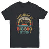 Leveled Up To Big Brother 2024 Video Game Promoted To Brother Youth Shirt | teecentury