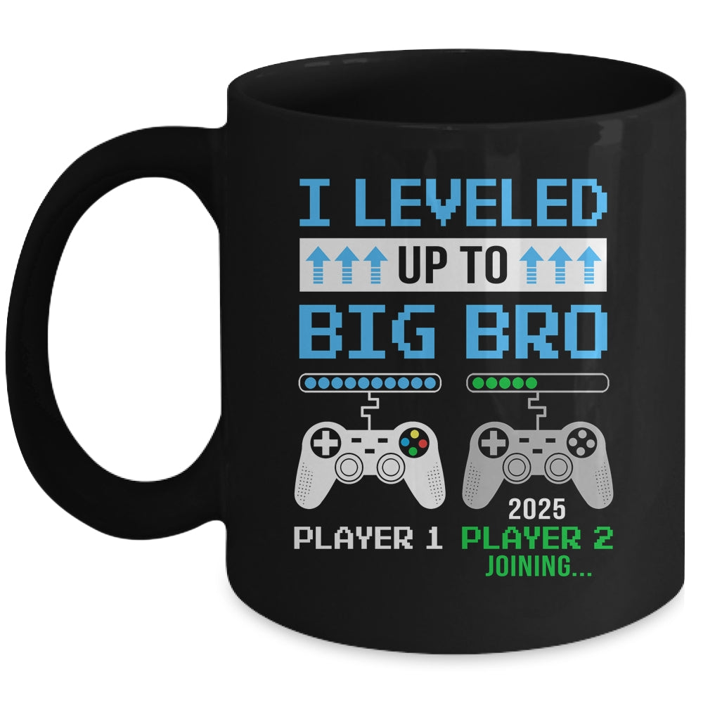 Leveled Up To Big Brother 2025 Funny Video Game Soon To Be Brother Mug | teecentury