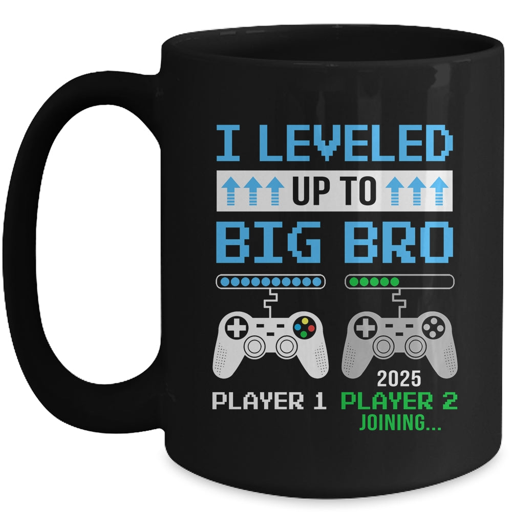Leveled Up To Big Brother 2025 Funny Video Game Soon To Be Brother Mug | teecentury