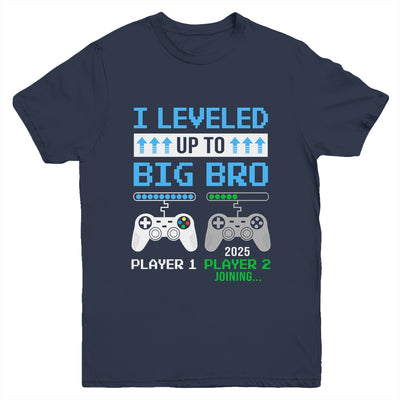 Leveled Up To Big Brother 2025 Funny Video Game Soon To Be Brother Youth Shirt | teecentury