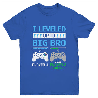 Leveled Up To Big Brother 2025 Funny Video Game Soon To Be Brother Youth Shirt | teecentury