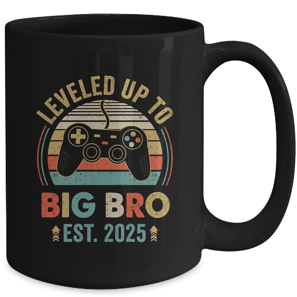 Leveled Up To Big Brother 2025 Video Game Promoted To Brother Mug | teecentury