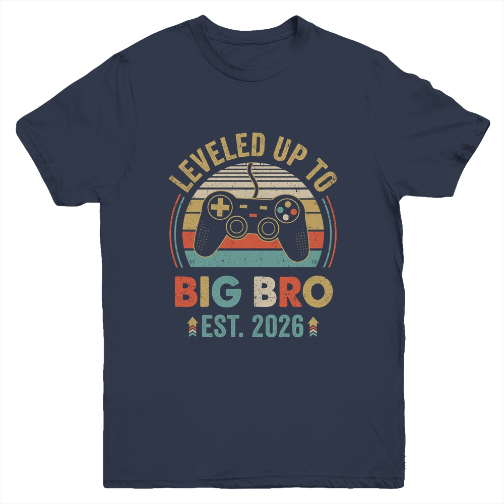 Leveled Up To Big Brother 2026 Video Game Promoted To Brother Youth Shirt | teecentury
