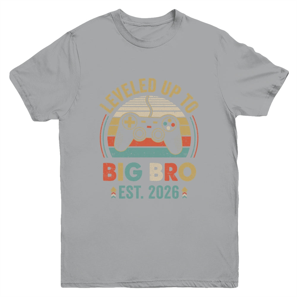 Leveled Up To Big Brother 2026 Video Game Promoted To Brother Youth Shirt | teecentury