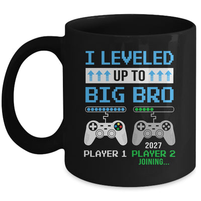 Leveled Up To Big Brother 2027 Funny Video Game Soon To Be Brother Mug | teecentury