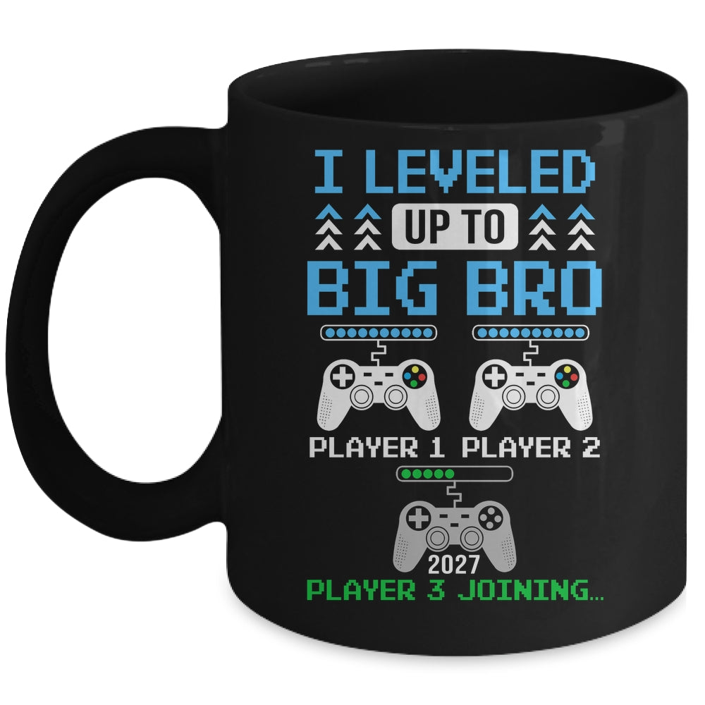 Leveled Up To Big Brother Again Big Brother Est 2027 Kids Mug | teecentury