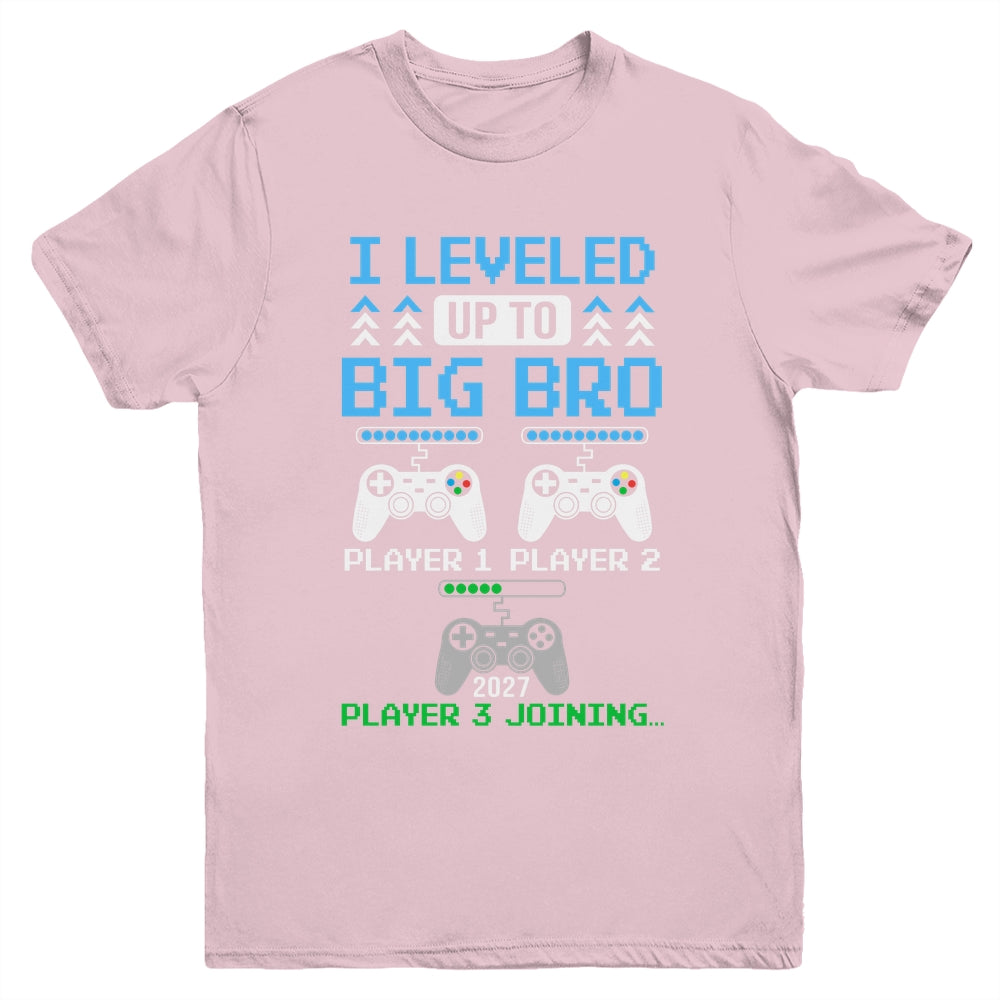 Leveled Up To Big Brother Again Big Brother Est 2027 Kids Youth Shirt | teecentury