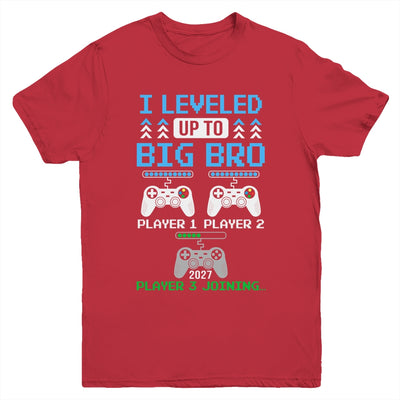 Leveled Up To Big Brother Again Big Brother Est 2027 Kids Youth Shirt | teecentury