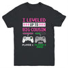 Leveled Up To Big Cousin 2024 Funny Video Game Soon To Be Cousin Youth Shirt | teecentury