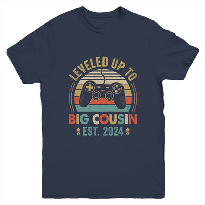 Leveled Up To Big Cousin 2024 Video Game Promoted To Cousin Youth Shirt | teecentury