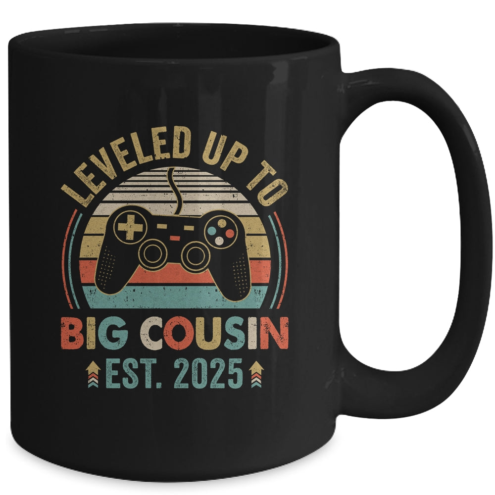 Leveled Up To Big Cousin 2025 Video Game Promoted To Cousin Mug | teecentury