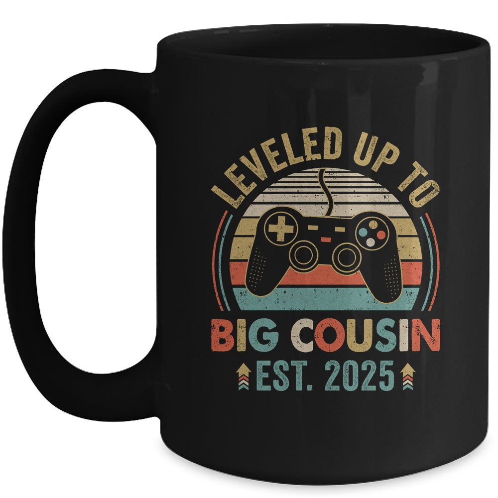 Leveled Up To Big Cousin 2025 Video Game Promoted To Cousin Mug | teecentury