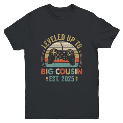 Leveled Up To Big Cousin 2025 Video Game Promoted To Cousin Youth Shirt | teecentury