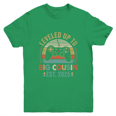 Leveled Up To Big Cousin 2025 Video Game Promoted To Cousin Youth Shirt | teecentury