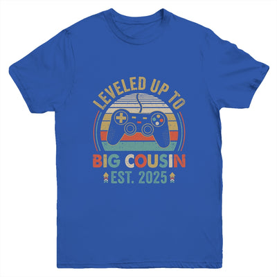 Leveled Up To Big Cousin 2025 Video Game Promoted To Cousin Youth Shirt | teecentury