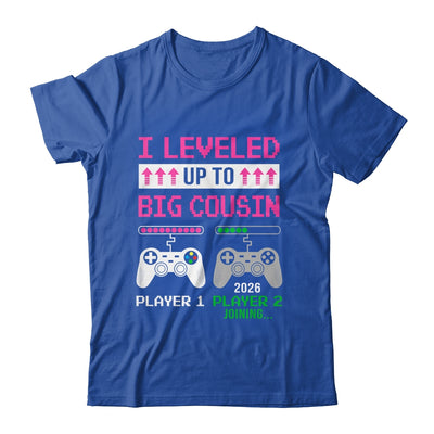 Leveled Up To Big Cousin 2026 Funny Video Game Soon To Be Cousin Shirt & Hoodie | teecentury