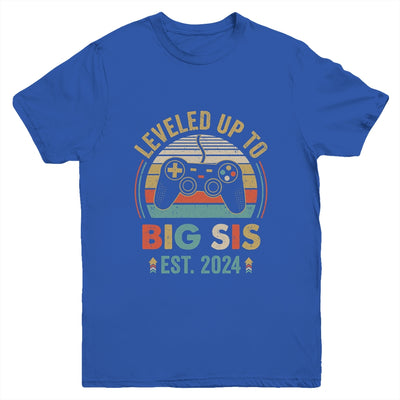 Leveled Up To Big Sister 2024 Video Game Promoted To Sister Youth Shirt | teecentury