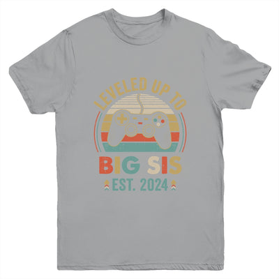 Leveled Up To Big Sister 2024 Video Game Promoted To Sister Youth Shirt | teecentury