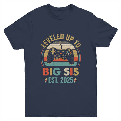 Leveled Up To Big Sister 2025 Video Game Promoted To Sister Youth Shirt | teecentury