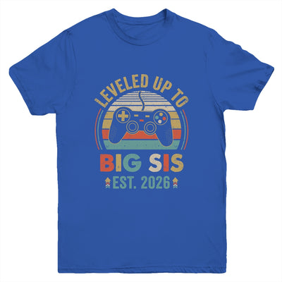 Leveled Up To Big Sister 2026 Video Game Promoted To Sister Youth Shirt | teecentury