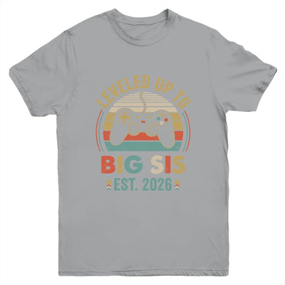 Leveled Up To Big Sister 2026 Video Game Promoted To Sister Youth Shirt | teecentury