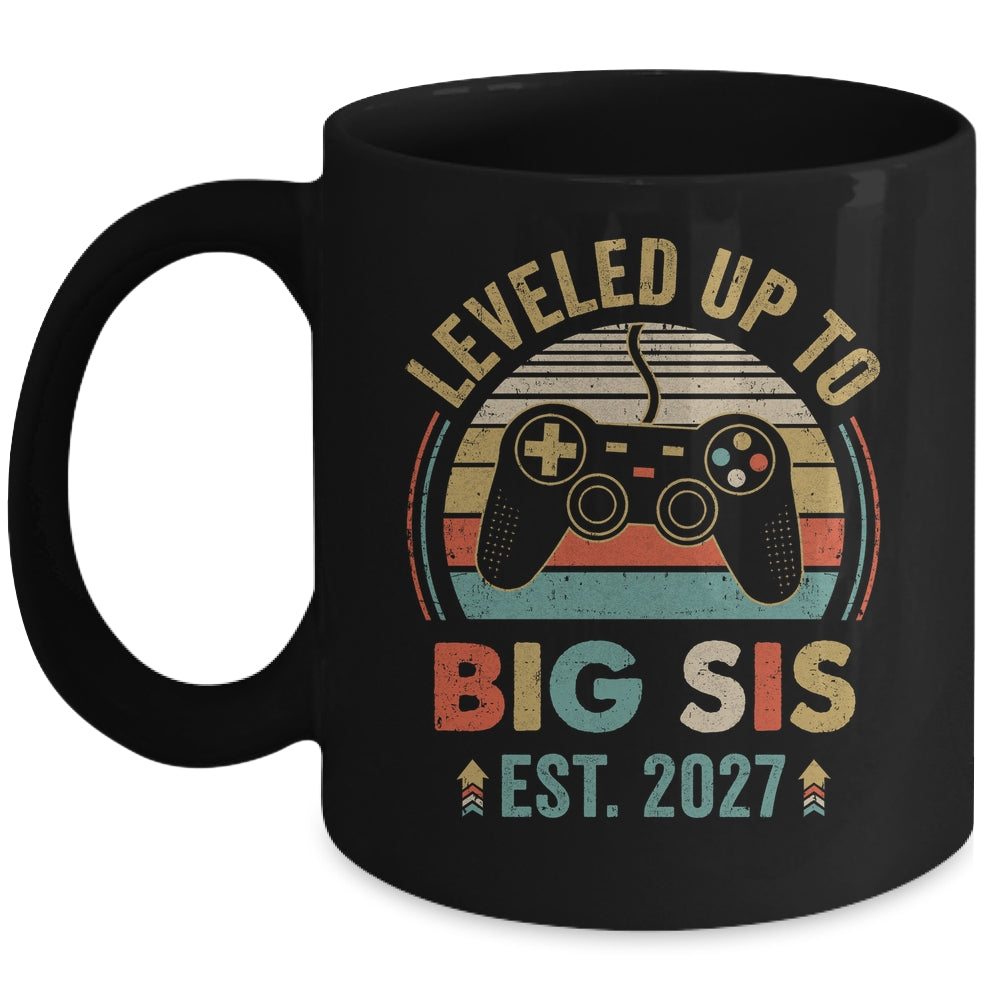 Leveled Up To Big Sister 2027 Video Game Promoted To Sister Mug | teecentury