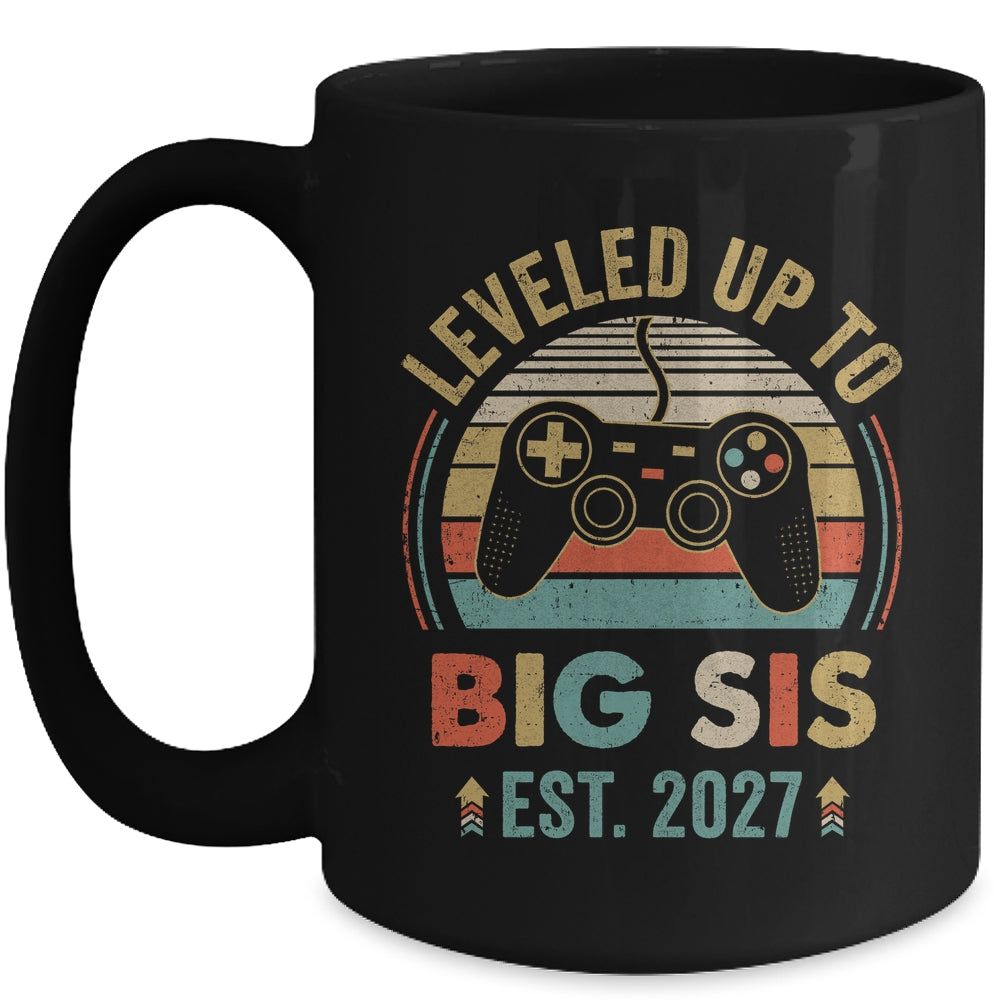Leveled Up To Big Sister 2027 Video Game Promoted To Sister Mug | teecentury