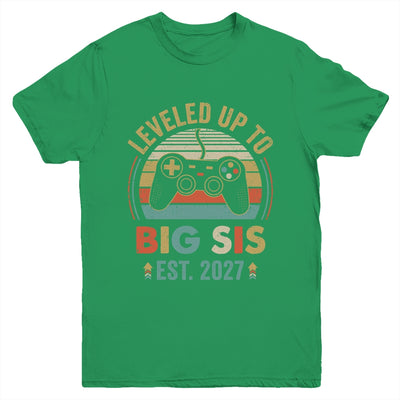 Leveled Up To Big Sister 2027 Video Game Promoted To Sister Youth Shirt | teecentury