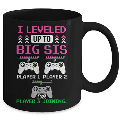 Leveled Up To Big Sister Again Big Sister Est 2026 Kids Mug | teecentury