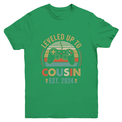 Leveled Up To Cousin 2024 Video Game Promoted To Cousin Youth Shirt | teecentury