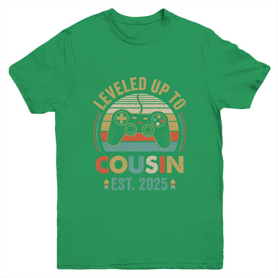 Leveled Up To Cousin 2025 Video Game Promoted To Cousin Youth Shirt | teecentury