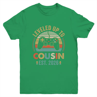 Leveled Up To Cousin 2026 Video Game Promoted To Cousin Youth Shirt | teecentury
