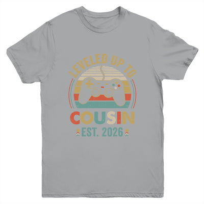 Leveled Up To Cousin 2026 Video Game Promoted To Cousin Youth Shirt | teecentury