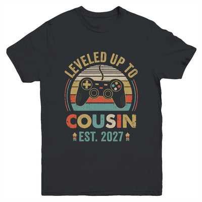 Leveled Up To Cousin 2027 Video Game Promoted To Cousin Youth Shirt | teecentury