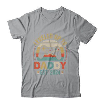 Leveled Up To Daddy 2024 Video Game Promoted To Daddy Shirt & Hoodie | teecentury