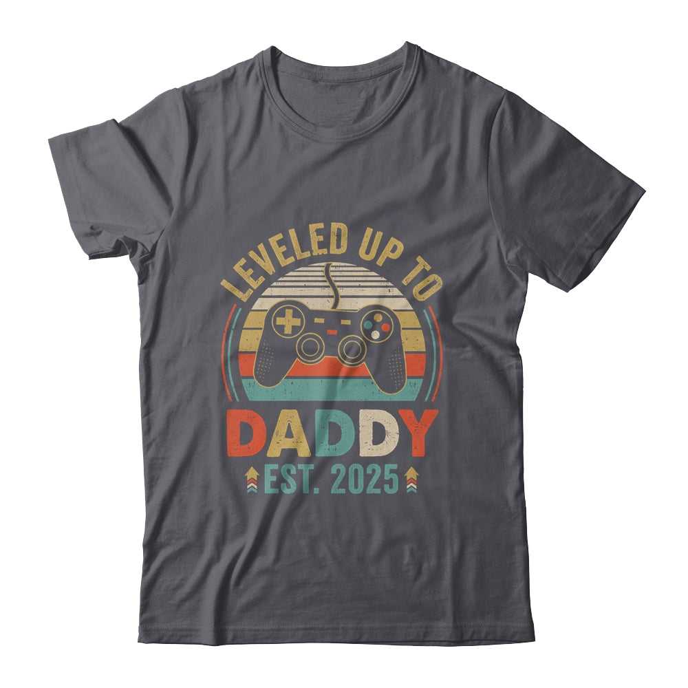 Leveled Up To Daddy 2025 Video Game Promoted To Daddy Shirt & Hoodie | teecentury
