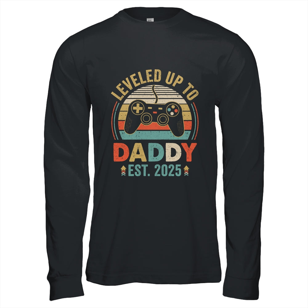 Leveled Up To Daddy 2025 Video Game Promoted To Daddy Shirt & Hoodie | teecentury