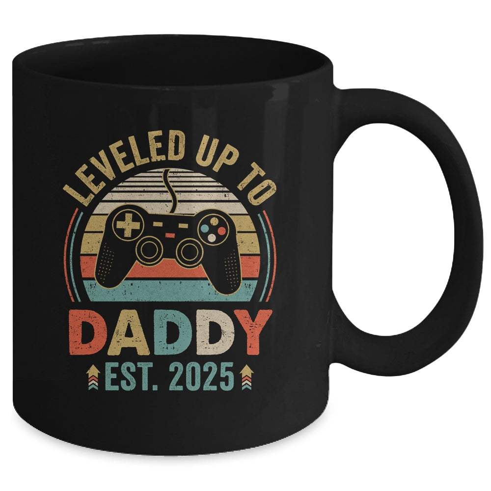 Leveled Up To Daddy 2025 Video Game Promoted To Daddy Mug | teecentury