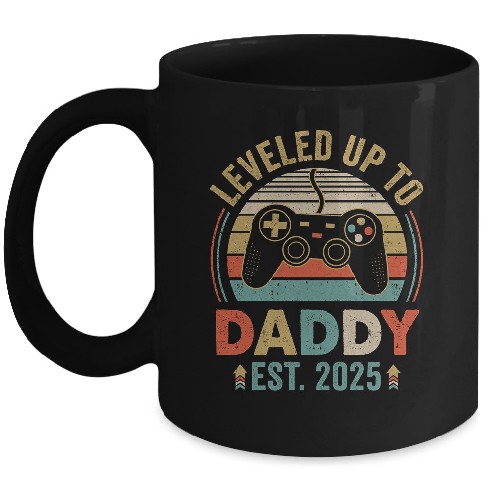 Leveled Up To Daddy 2025 Video Game Promoted To Daddy Mug | teecentury