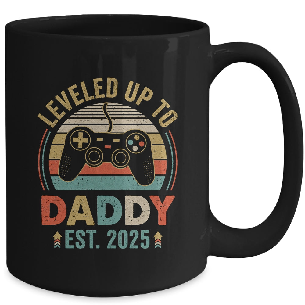 Leveled Up To Daddy 2025 Video Game Promoted To Daddy Mug | teecentury
