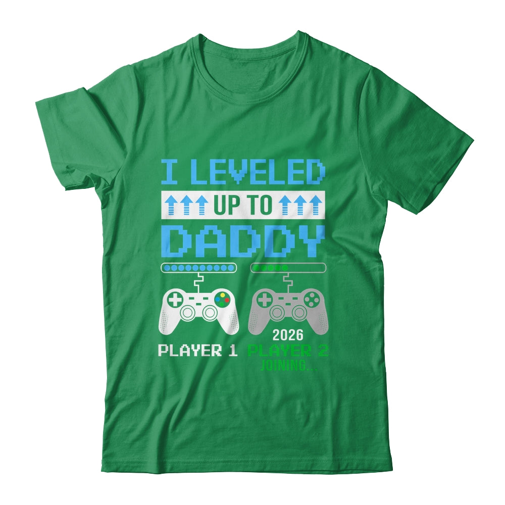 Leveled Up To Daddy 2026 Funny Video Game Soon To Be Daddy Shirt & Hoodie | teecentury
